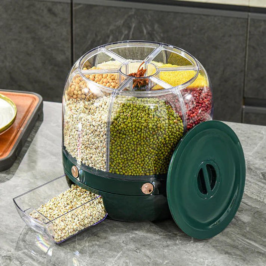 360-degree food rotating storage